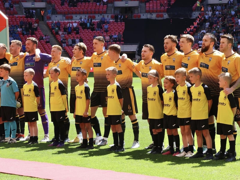 Littlehampton Town at Wembley for the 2022 FA Vase final
