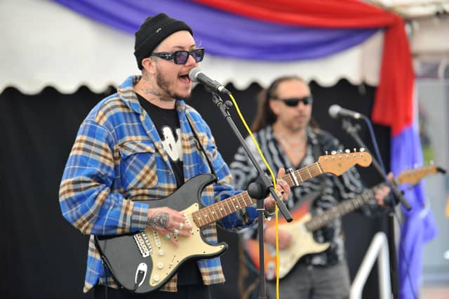 Rotary Rocks event in the Orchards Shopping Centre Haywards Heath, raising money for St Peter and St James's Hospice. Pic Rotary Rocks 24 SR/Submitted picture