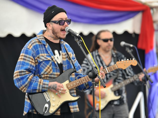 Rotary Rocks event in the Orchards Shopping Centre Haywards Heath, raising money for St Peter and St James's Hospice. Pic Rotary Rocks 24 SR/Submitted picture