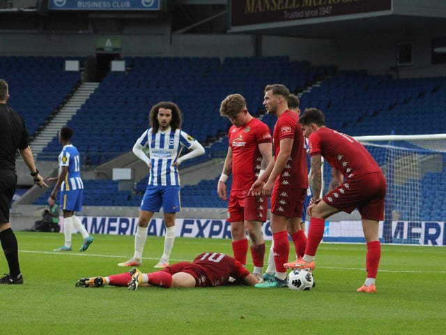 Brighton and Hove Albion v Worthing - Sussex Senior Challenge Cup final 2021/22 season. Picture by Cory Pickford