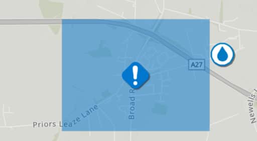 Water supplies in Hambrook were disrupted during essential maintenance undertaken by Portsmouth Water. Picture: Portsmouth Water