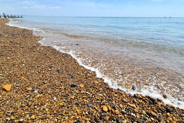 Lancing Beach during the June heatwave