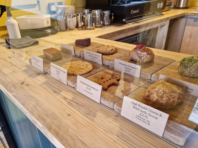 Baked treats on display