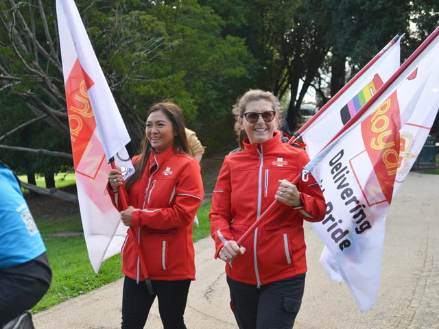 Baton of Hope in Hastings on September 23. Photo taken in Alexandra Park.