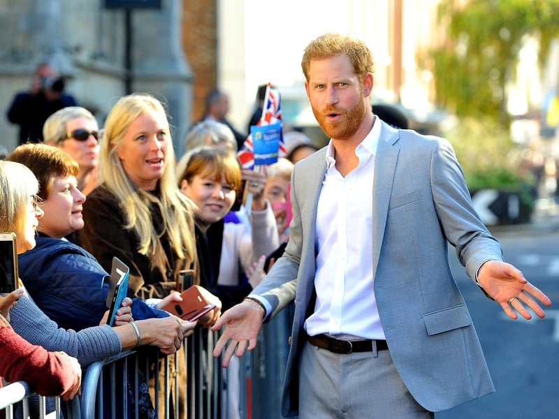 Harry and Meghan, Duke and Duchess of Sussex visit Chichester. Pic Steve Robards SR1825236