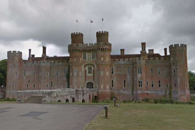 Bader College at Herstmonceux Castle announced on Monday, November 13, that it has temporarily cancelled in-person classes. Photo: Google Street View