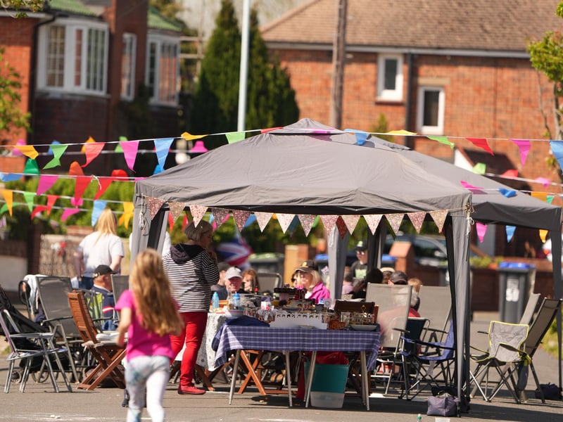 Coronation street party in Loxwood Avenue, Worthing