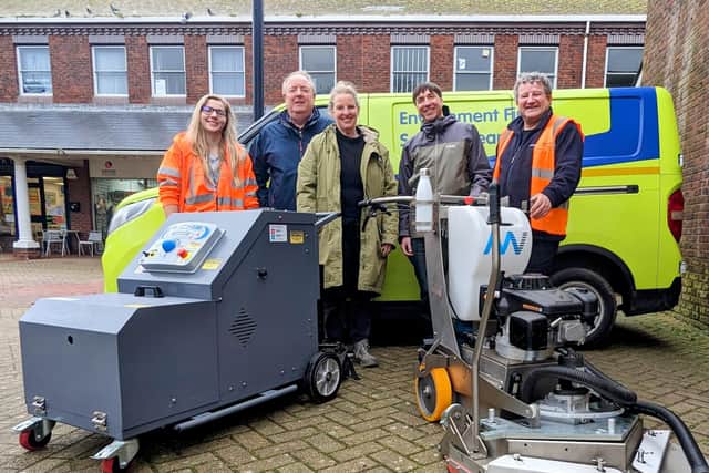 Council’s new gum-busting machine is ready to clean up Lewes District streets