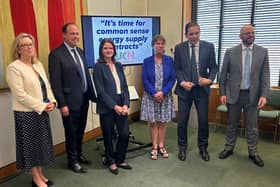 Sally-Ann with other MPs who are campaigning for common sense energy contracts for businesses