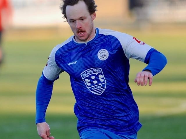 Action from Shoreham's win over AFC Varndeanians in the SCFL premier division