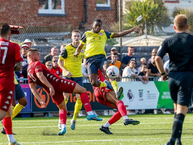 Action from Worthing v Eastbourne Borough