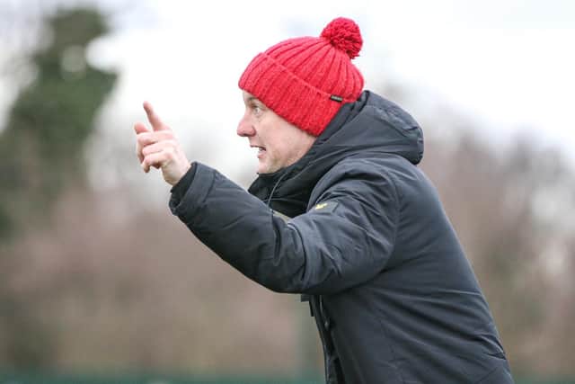 Tony Russell watched his Lewes troops draw at Margate | Picture: James Boyes