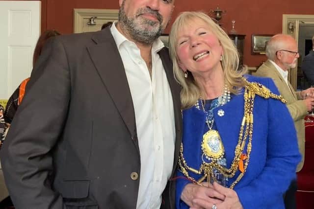 Celebrity vet Dr Marc Abraham OBE and Jackie O'Quinn, Mayor of Brighton and Hove