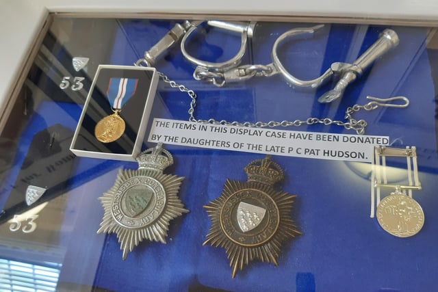 Memorabilia from Alan Moore's collection on show at his 2023 exhibition, A History of West Sussex Constabulary 1857 to 1967