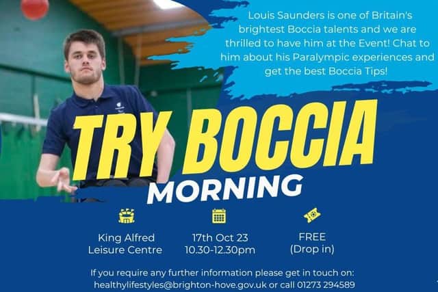 Free Drop in Boccia morning at the King Alfred Leisure Centre