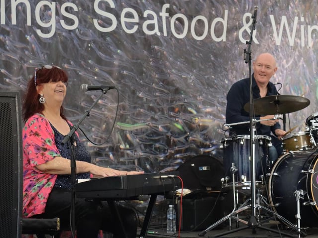 Hastings Seafood & Wine festival 2023. Photo by Kevin Boorman. Lianne Carroll's Jazz Breakfast.
