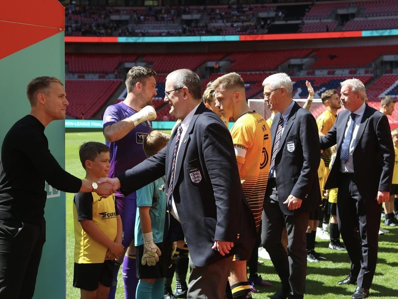 Littlehampton Town at Wembley for the 2022 FA Vase final