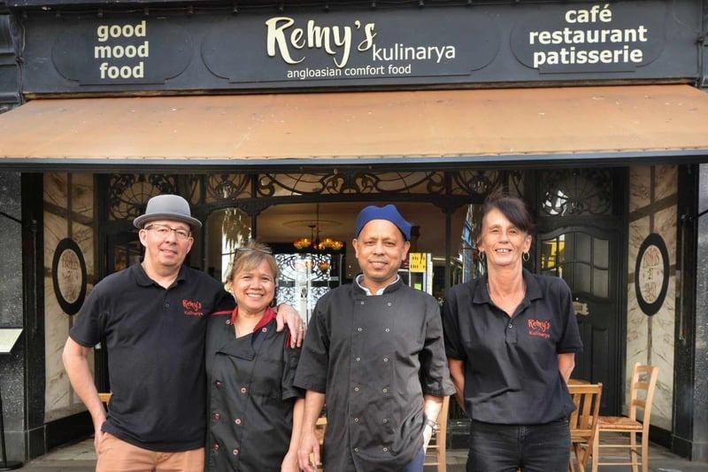 Owner Remy Hough (second from left) with her husband John Hough and staff members Shan Bepari and Lorraine Thomas outside the restaurant in St Leonards. Photo: Sussex World
