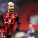 Josh King of AFC Bournemouth in action this season.