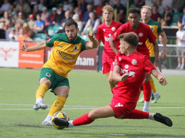 Action from Horsham's pre-season defeat to West Sussex neighbours Worthing