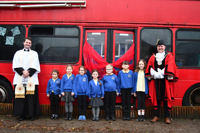 This London bus has a new home at Christchurch School in St Leonards.