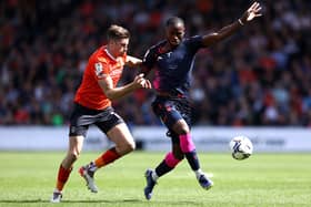 Glen Rea in Luton Town action against Sam Surridge of Nottingham Forest in the Championship last year (Photo by Alex Pantling/Getty Images)