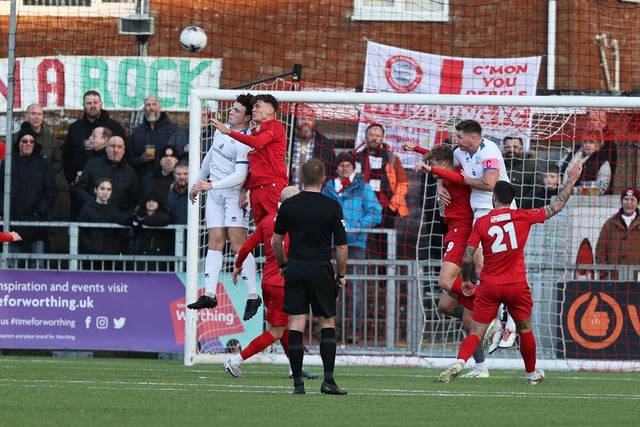 Worthing take on Chelmsford City in the National League South at Woodside Road