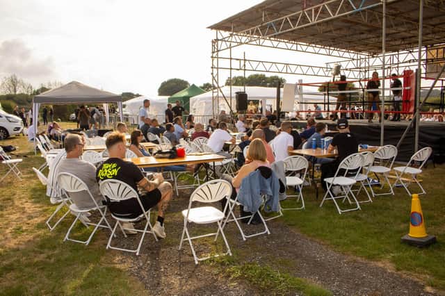 Open air boxing event (photo from Sy Martin)