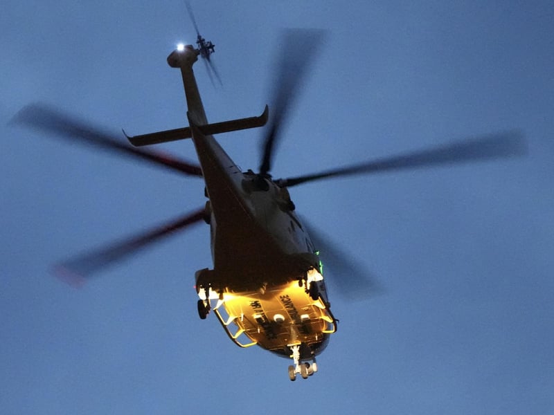 A person was taken to hospital after a Chinese takeaway restaurant caught fire in West Sussex.