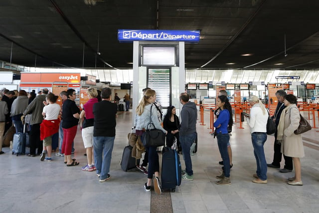 Cote d'Azur Airport saw 60 per cent of flights delayed, and 3.4 per cent cancelled. Picture by VALERY HACHE/AFP via Getty Images