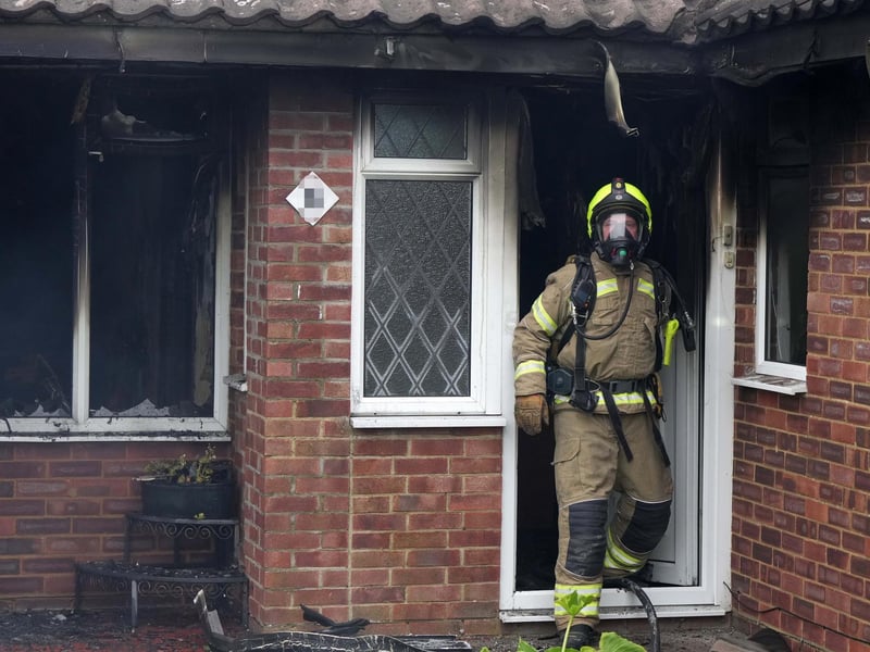 Firefighters at the scene. Picture: Sussex News and Pictures