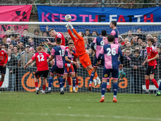 Action and goal celebrations from Eastbourne Borough's fine 3-1 win at Dulwich Hamlet in National League South
