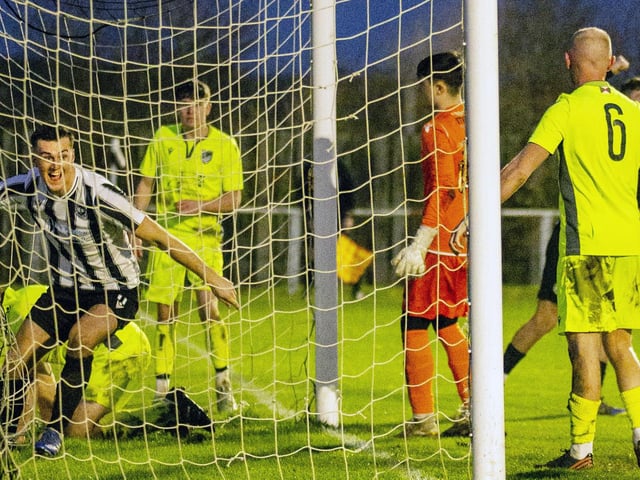Action from Peacehaven and Telscombe's win over Bexhill United in the SCFL premier
