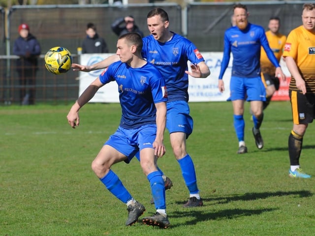 Action from Littlehampton Town's 1-1 draw with Lancing in theIsthmian south east division at The Sportsfield
