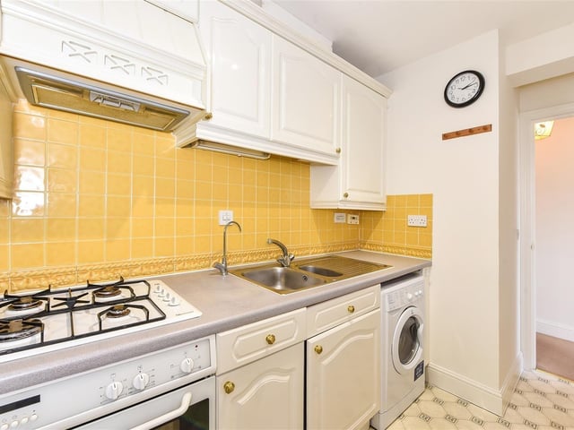 The apartment's modern kitchen.