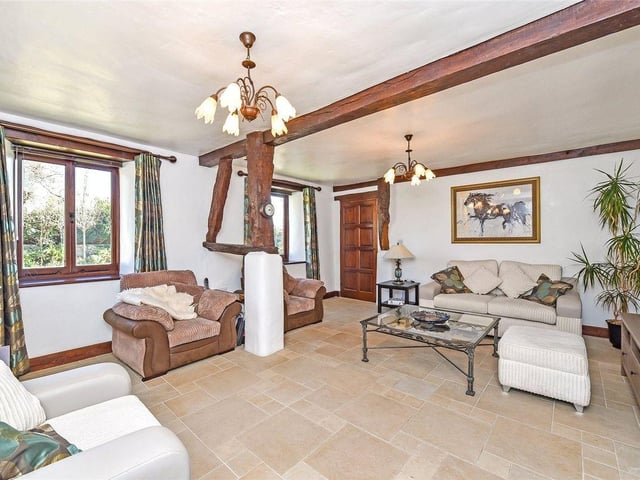 The exposed oak beams give the property a real sense of character.