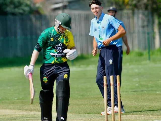 Action from the Sussex Cricket League Division 2 clash between Worthing v Burgess Hill. Picture by Stephen Goodger
