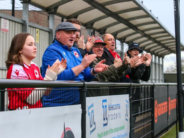 Action from Eastbourne Borough's 5-1 win at Slough Town in the National League South