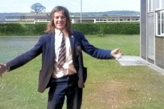 David at school circa 1971