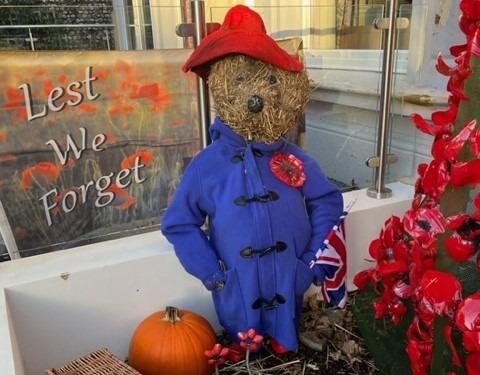 The Remembrance Day poppy display at Avon Manor in Worthing attracts a lot of attention