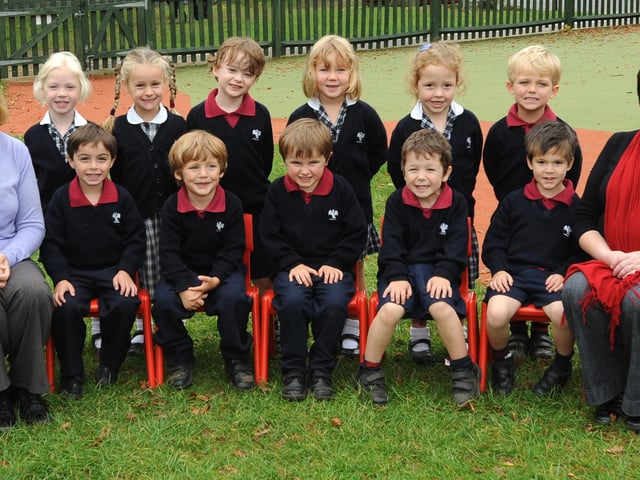 New reception pupils at Hurst college in 2010