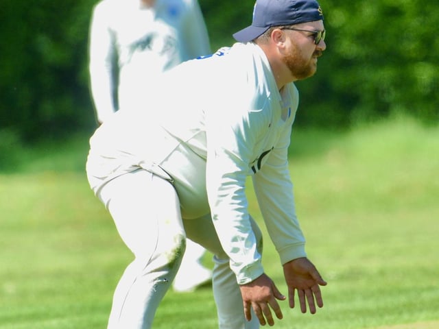 Action from Goring CC v Pagham CC in Division 3 West of the Sussex Cricket League