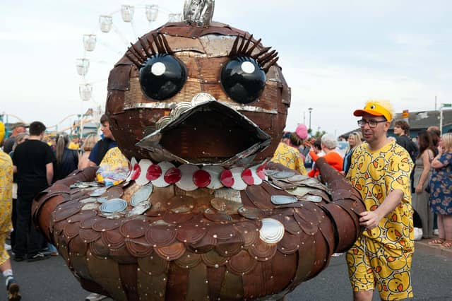 Hastings Old Town Carnival Week 2025: Pram Race. Pic by Frank Copper.
