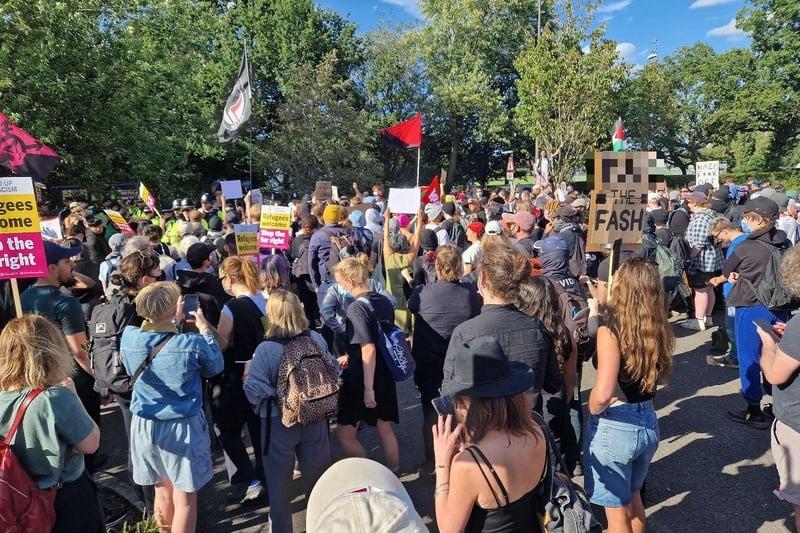 Photo from last night's protest