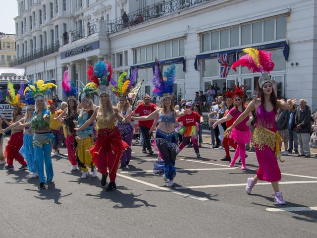 Adrian Diack took this photograph at Easbourne's Jubilee-themed carnival on Saturday June 4 with a Canon 70D.