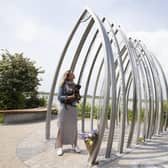 Eleven distinctive steel arches were built to commemorate the victims  - sitting on the banks of the River Adur by the Shoreham Toll Bridge