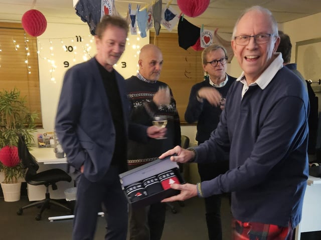 The fundraising event for Hope and Aid Direct took place at Rose Media Group in Highland House, Burgess Hill, on Tuesday, December 17