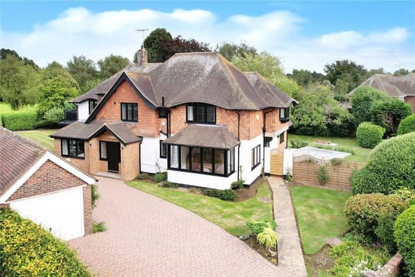 This four-bedroom Angmering property with the 'wow' factor, including panoramic views, has come on the market with Graham Butt priced at £1,695,000. It has been thoroughly and extensively improved to exacting standards, with careful consideration to retain many of the original character features.