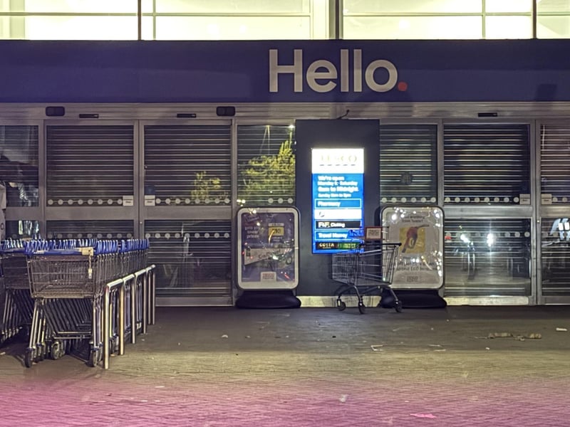 The Tesco store in Durrington was forced to close after a power cut, with the petrol station also impacted by the outage