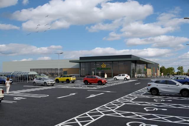 A computer generated image of the view of the new Morrisons Peacehaven from the car park. Photo: Morrisons